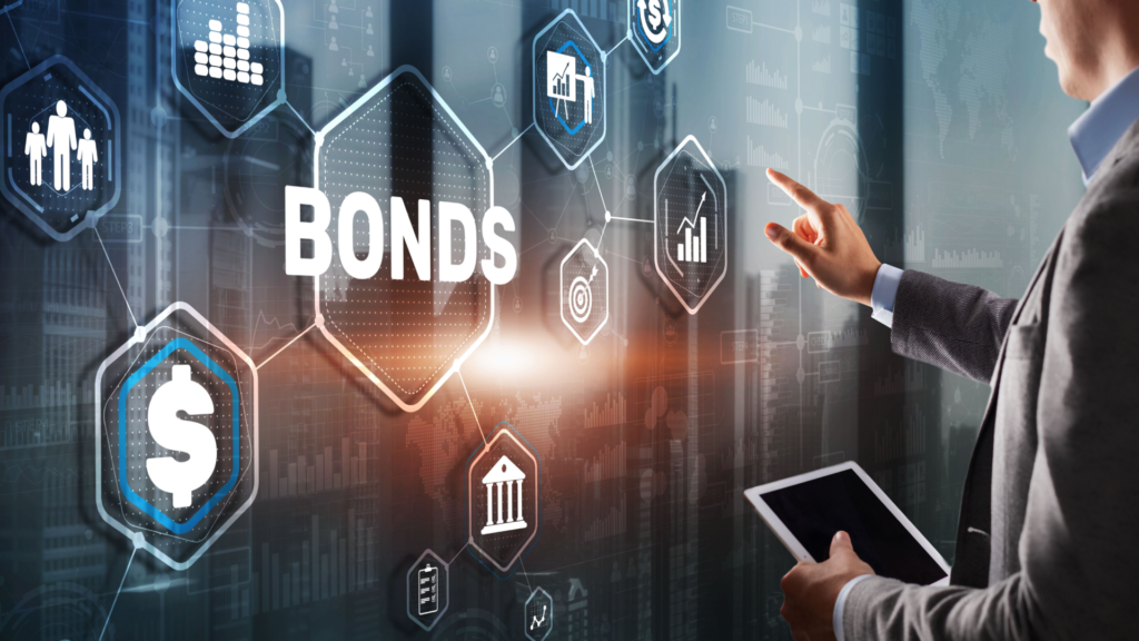 – PU Prime | More Than Trading close-up bonds market trading screen with rising yields